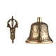 thumbnail image 5 of Campana de bronce Campana budista tibetana Campana de mano de bronce con relleno Vajra para oración de meditación TOMSHOO Campana de bronce, 5 of 6