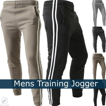 Nike Athletic Track Pants - WP Mens STRIPE JOGGERS Lightweight Training Sweatpants Fleece Casual Elastic Athletic Activewear 1WPE0001