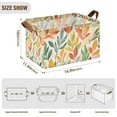thumbnail image 7 of Yayeee Foldable Storage Basket for Shelves with Handles Waterproof Cloth Bins, Orange Autumn Leaves, 7 of 7