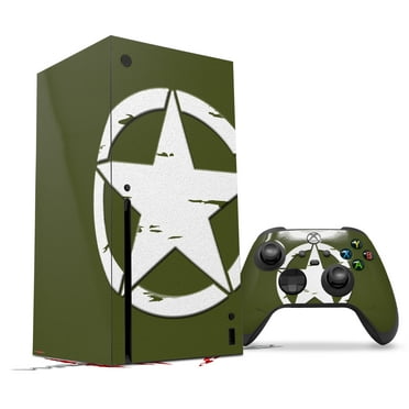 WraptorSkinz Skin Wrap compatible with the 2020 XBOX Series X Console and Controller Distressed Army Star (XBOX NOT INCLUDED)