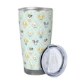thumbnail image 2 of Bingfone Different Breeds of Dogs for 20 Oz Stainless Steel Travel Mug Double Wall Water Coffee Cup for Home,Office, Outdoor Works Great for Ice Drinks and Hot Beverage-Straw Three-piece Set, 2 of 8