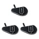 thumbnail image 5 of Estuche para raqueta de tenis Naiovety Oxford Negro con cremallera exterior para 3 pelotas, 5 of 6