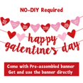 thumbnail image 2 of Banner Deneo Happy Galentine's Day, color rojo brillante con guirnalda, 2 of 7