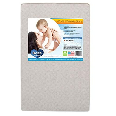 Delta Children Twinkle Stars 4" Mini Crib Mattress