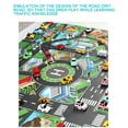 thumbnail image 6 of Loespoir Pure English City Traffic Car Model Parking Lot Mat, City Traffic Game Mat, Car Model Parking Lot Playmat, Educational Traffic Scene Rug for Toy Vehicles, 6 of 9