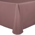thumbnail image 2 of Ultimate Textile (10 Pack) 90 x 132-Inch Rectangular Polyester Linen Tablecloth with Rounded Corners - for Wedding, Restaurant or Banquet use, Mauve, 2 of 4