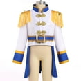 thumbnail image 2 of IDOPIP Kids Prince Charming Costume for Boys Circus Soldier Royal Guard Pirate Halloween Party Dress Up, 2 of 7