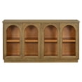 thumbnail image 4 of Floor Storage Cabinets, Living Room Floor Sideboard with 4 Arched Glass Doors, Accent Sideboard Buffet Storage Cupboard For Hallway Entryway Home Office, 4 of 9