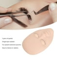 thumbnail image 4 of Eyelash Extension Mannequin Head, 6 Pair Replacement Eyelids Multifunctional Soft Touch Lash Mannequin Head  for Makeup Training Pink,Skin Color,Coffee Color, 4 of 7