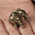 thumbnail image 1 of unbranded Estatua De Elefante En Latón Dorado Decorativa Con, 1 of 6