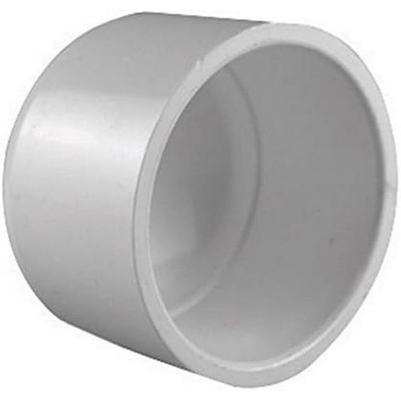 Charlotte Pipe 2" Slip Cap Schedule 40 - Polyvinyl Chloride - White