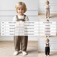 thumbnail image 4 of Pandaie Infant Baby Boy Girl Corduroy Overalls Romper Adjustable Button Suspender Pants Outfit Cute Bear Embroidery Clothes Black,6-12 Months, 4 of 4
