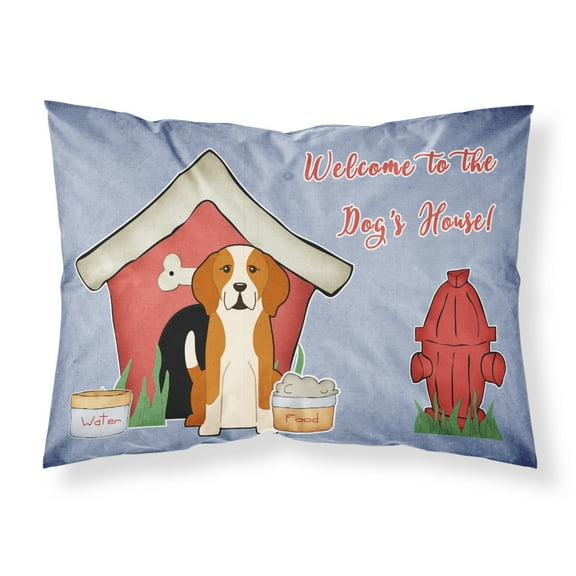 Dog House Collection English Foxhound Fabric Standard Pillowcase