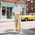 thumbnail image 7 of GINGTTO Men's Dress Pants Loose Fit Slacks for Men, 7 of 7
