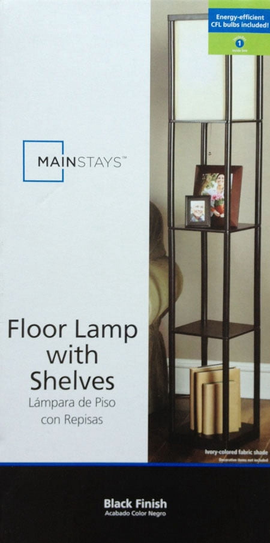 Mainstays Shelf Floor Lamp