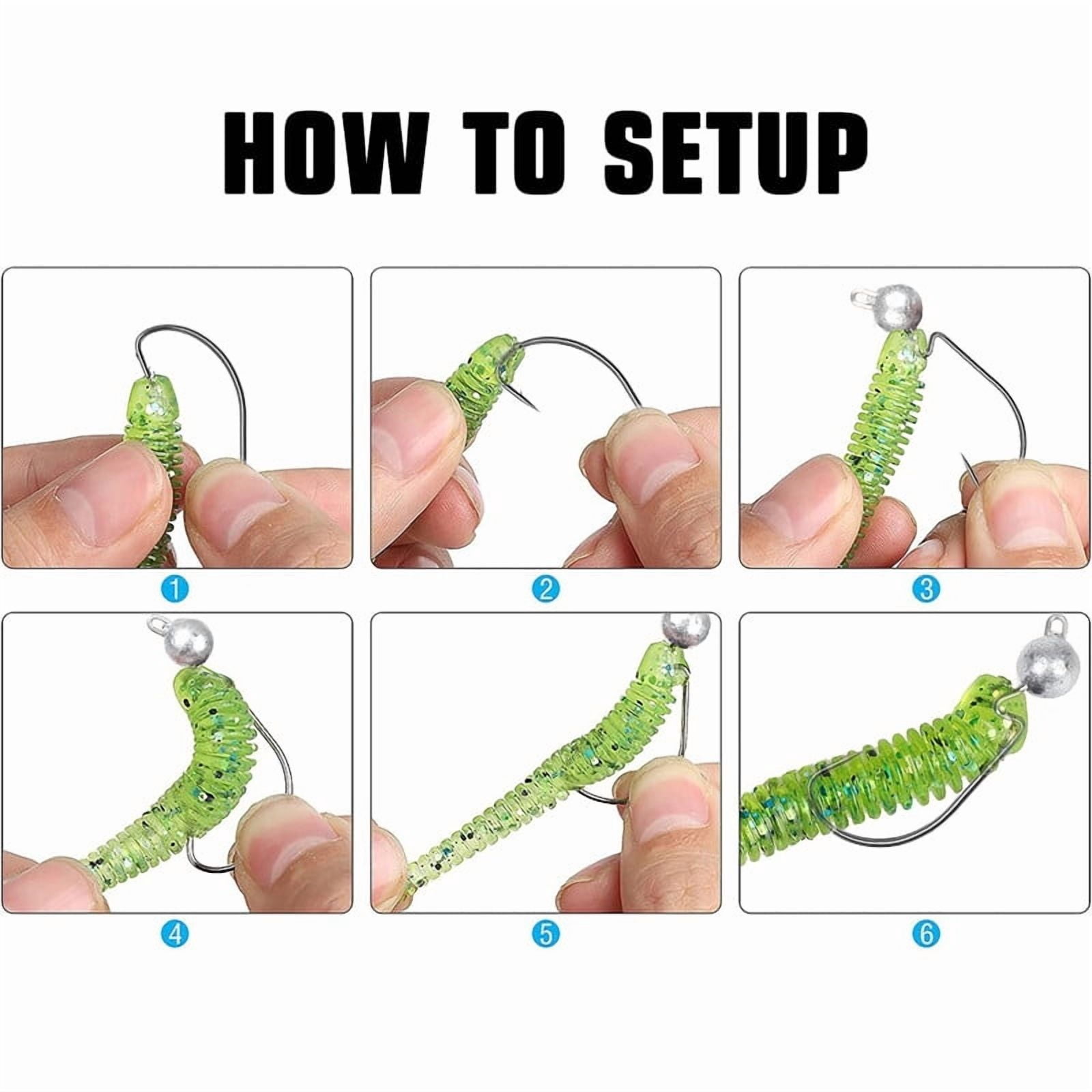 50pcs 1/8 3/16 1/4 3/8 1/2 oz Offset Jig Head Fishing Hooks Crappie Trout Lure