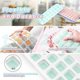 thumbnail image 4 of Silicone Ice Cube Mold with Lid, 3-Pack Stackable Ice Cube Trays with Tongs, 4 of 5