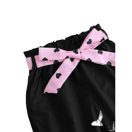 

Cute Heart Print Boat Neck Long Sleeve Multicolor Toddler Girls Two-piece Outfits (Girl s)