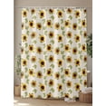 thumbnail image 4 of Fsddascl Sunflower Shower Curtain Set - 36" x 78" Washable Bathtub Curtain with 12 Hooks, Country Leaves Pastoral Spring Summer Waterproof Fabric Stall Shower Curtains for Bathroom/Bathtub Décor, 4 of 6