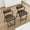 Retro Brown-2 Pack, variant on Studyset Bar Stools Set of 2 with Armrest, Upholstered 27" Counter Height Bar Stool with Armrest & Footrest, Tall Bar Chairs Thick Cushion & Thickened Metal Legs for Island
