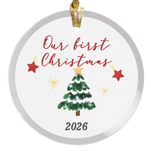 2026 Our First Christmas Round Disc Ornament
