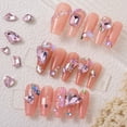thumbnail image 4 of 180 piezas de cristales planos, tamaños mixtos, múltiples formas, diamantes de imitación de cristal para decoración de uñas, manualidades, decoraciones 3D, piedras con parte posterior plana, conjunto, 4 of 5