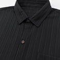 thumbnail image 5 of Men's Sleeveless Lapel Button Cardigan Casual Shirt Top V-Neck Solid Color Breathable Lightweight Sports Golf Fishing Vacation Outfits Fashion Essential | JASKFLY,Black L, 5 of 9