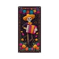thumbnail image 2 of TanSiDing 4pcs Halloween Day of the Dead Door Cover - Durable Polyester Fabric Decoration for Festive Party & Home Decor 35*71In, 2 of 6