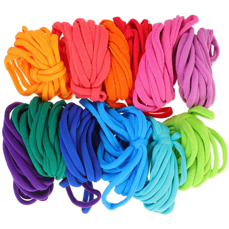 NUOLUX 192pcs Potholder Weaving Loom Loops Multicolored Elastic Loom Bands  for Kids 