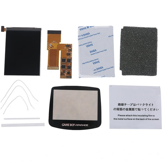 LCD Backlight Screen Replacement Kit for GBA Repair Parts Host Brighter Panel
