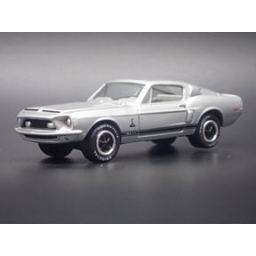 Open Box 1968 68 FORD MUSTANG SHELBY GT500 FASTBACK SILVER 1:64 SCALE DIECAST MODEL CAR