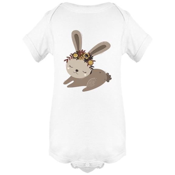 Cute Beige Rabbit Sleeping Bodysuit Infant -Image by Shutterstock,  24 Months