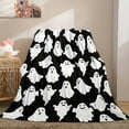 thumbnail image 6 of Xuniizn Halloween Throw Blanket Throw Size Cozy Fleece Blanket - 300GSM Ultra Soft Microfiber Printed Blanket for Halloween Decor, Halloween Gifts for Kids & Adults, 6 of 7