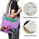 thumbnail image 3 of ¡Vamos, Plátanos! Bolso de tela con estampado de lienzo para mujer, bolsa de compras reutilizable y estética, con cremallera interior, regalo para mujer,40*45cm., 3 of 6