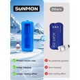 thumbnail image 6 of SUNMON Insulin Vials Cooler Travel Case - TSA Approved Diabetic Vial Cooling Medical Bags with Protective Ice Brick, Refrigerated Diabetes Supplies Organizer, Small Bottle Carrying Storage（Blue）, 6 of 8