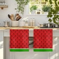 thumbnail image 4 of Watermelon Kitchen Towels Set of 1, Black Polka Dots Green Summer Fruits Absorbent Dish Towels for Kitchen, Microfiber Hand Towel, Quick Drying Tea Towel for Cleaning Decorative Dishcloths, 4 of 7