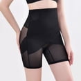 thumbnail image 3 of SWSMCLT Women's 2 Pack Shapewear Shorts Semi Formal Shapewear Wedding Shaper Mid Thigh Short Mesh Breathable Prom Black XX-Large, 3 of 5