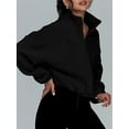 thumbnail image 6 of Anbech Women's Crop Zip Up Jacket Y2K Trendy Long Sleeve Fall Clothes, 6 of 6