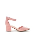 thumbnail image 4 of Zapatos DREAM PAIRS ANNEE Tacón Grueso de Gamuza Rosa Talla 11, 4 of 6