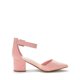thumbnail image 4 of Zapatos DREAM PAIRS ANNEE Tacones Gruesos de Gamuza Rosa Talla 8, 4 of 6