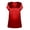 Red, variant on LIZUOJUNF Womens Dressy Casual Shirts V Neck Collared Button Down Shirt Tops Work Business Vacation Clothes 2026, S