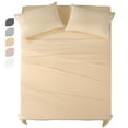 thumbnail image 4 of JOHNPEY 4 Pieces 18" Deep Pocket Bed Sheets for King Size Bed，Yellow,King, 4 of 7