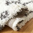 thumbnail image 5 of Safavieh Flokati Chelsey Aztec Polyester Shag Area Rug, Ivory/Dark Gray, 5'3" x 7'6", 5 of 11
