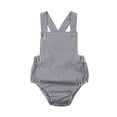 thumbnail image 1 of SUNSIOM Bébé Fille Garçon Coton Romper Sans Manches Fronde Solide Combinaison, 1 of 6