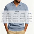 thumbnail image 3 of Men’s Long Sleeve Sweater Open V‑Neck Half Placket Textured Cable Knit Pullover Casual Relaxed Fit Collared Top, 3 of 8