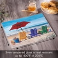 thumbnail image 6 of CounterArt Beachy Keen 3mm Tempered Glass Cutting Board 15" by 12", 6 of 7
