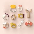 thumbnail image 3 of Juego de sonajeros para para bebés, sonajeros para agarrar, juguetes para el desarrollo de dentición, regalos 10 piezas Zulema  juguetes de sonajero para niños, 3 of 6