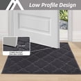 thumbnail image 5 of FloorHug Indoor Doormat 20"x32", Soft and Absorbent Door Mat Non-Slip, Dirt Trapper Mat Door Mats Low Profile Floor Mat Machine Washable for Entrance, Inside, Kitchen, Front Back Door, Dark Grey, 5 of 8
