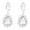 Silver, variant on QIQUWOHUL Long Full Rhinestone Teardrop Crystal Dangle Chandelier Drop Earrings Fashion Jewelry(six Color)