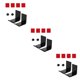 thumbnail image 3 of sweethay Colgador de almacenamiento para auriculares, estante portátil para auriculares domésticos, negro, 2 uds. Type1 NO1, 3 of 6